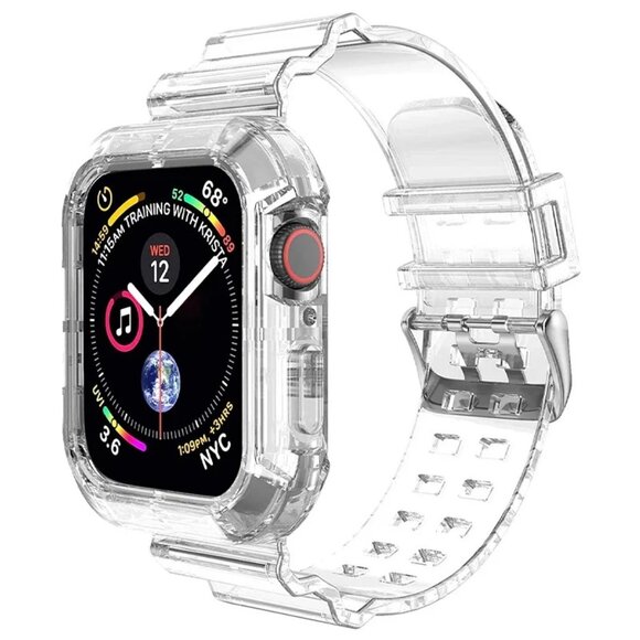 NEW Silicone Transparent Band for Apple Watch - Picture 1 of 7